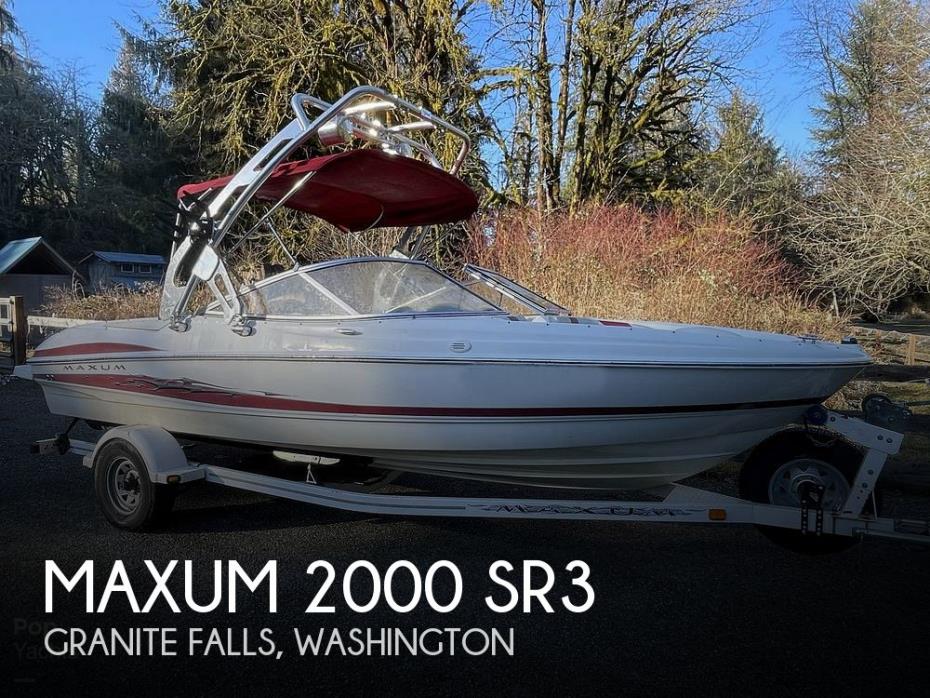 2005 Maxum 2000 SR3