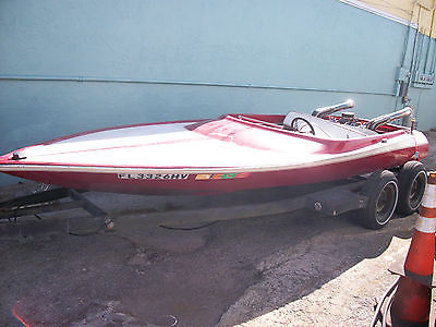 berkeley jet boat (455) 77 mantra 18' 4 seater project,cool classic rounded body
