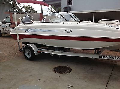 2006 20 ft nautic star deck boat yamaha power with trailer