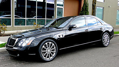 Maybach 57S 2008 mayabach 57 s black on black carbon fiber updated services complete