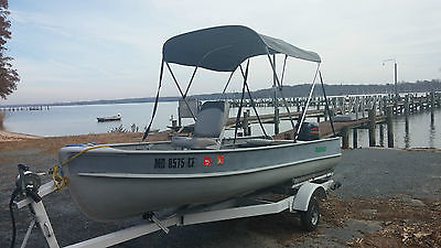 Freshwater  14' fishing boat with 4 stroke 9.9, low hours