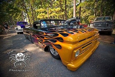 Ford : Other Pickups Pro Street 1964 ford f 100 blown chopped pro street magazine featured wild pickup award win