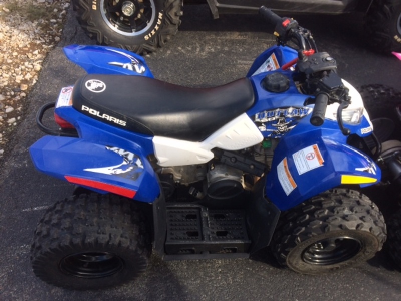 Polaris Outlaw 50 Boardwalk Blue White Motorcycles for sale