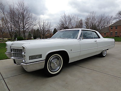 Cadillac : Other Coupe 1966 cadillac calais coupe one family owned 53 k original miles cream puff