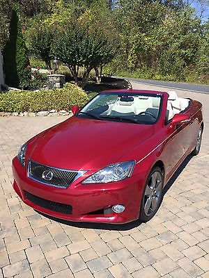 Lexus : IS IS350C Convertible 2010 lexus is 350 is 350 c convertible red excellent condition priced to sell