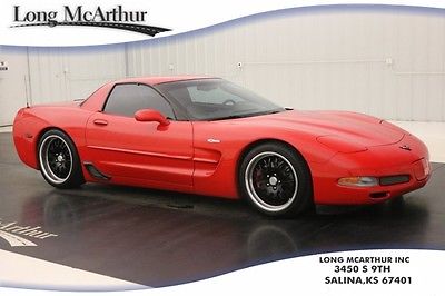 2004 Chevrolet Corvette Z06 CUSTOM CAM CORSA EXHAUST HEADERS 439 RWHP! 6-SPEED MANUAL RED LEATHER SEATS, 18
