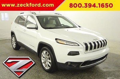 2016 Jeep Cherokee Limited 2.4L I4 Automatic FWD Leather Seats Reverse Camera Bluetooth Aluminum Wheels