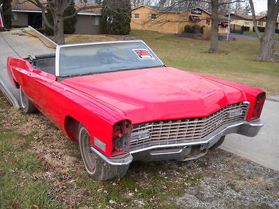 1967 Cadillac Convertible  1967 Cadillac Deville Convertible new paint needs finished