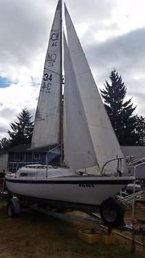 Clipper Marine 23 Poptop sailboat & trailer