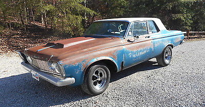 Plymouth : Other Police Interceptor  1963 plymouth savoy 2 dr post patina police drag car a fx wedge gasser project
