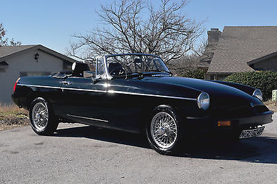 MG : MGB Black 1976 MGB Roadster, Rare Right Hand Drive from the UK, Fully Restored!