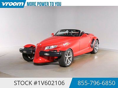 Plymouth : Prowler Certified 2000 48K MILES 1 OWNER CRUISE AUTOMATIC 2000 plymouth prowler 48 k low mile cruise automatic compass 1 owner cln carfax