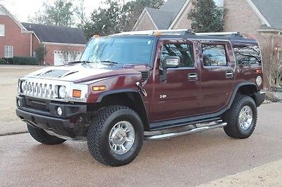 Hummer : H2 SUV OneOwner  Perfect Carfax Luxury Pkg Chrome Pk 3rd Row Seat New BF Goodrich Tires