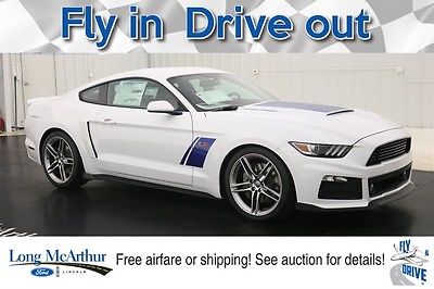 2017 Ford Mustang RS3 ROUSH STAGE 3 727 HORSEPOWER  MSRP $56335 HELLCAT KILLER FREE 727 HP UPGRADE!! 6 SPEED MANUAL OXFORD WHITE LEATHER