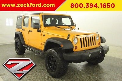 2012 Jeep Wrangler Unlimited Sport 4x4 3.6L V6 Manual 4WD Hardtop MP3 CD Radio Cruise Trailer Hitch Running Boards