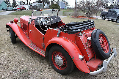 1953 MG T-Series Roadster Convertible 1953 MGTD ~~ All Original including Paint and Engine~~ 40 yrs in Dry Storage