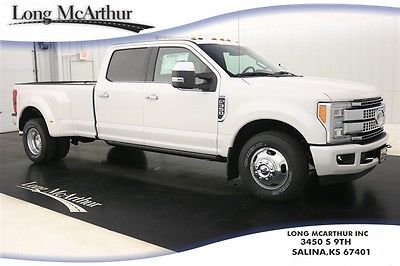 2017 Ford F-350 PLATINUM TRIM SUPER DUTY CREW CAB NAV MSRP $64165 DUALLY VOICE NAVIGATION LEATHER REAR VIEW CAMERA AND REVERSE SENSING SYNC 3