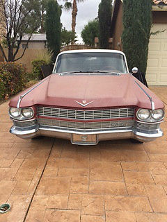 1964 Cadillac DeVille silver Classic 1964 Red 4 door Cadillac Devill-- needs someone to love it and drive it!