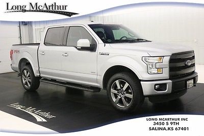 2015 Ford F-150 LARIAT 4WD ECOBOOST CREW CAB MSRP $52535 4X4 4 DOOR SPORT PACKAGE LEATHER REMOTE START REVERSE SENSING REAR VIEW CAMERA