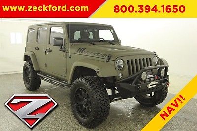 2016 Jeep Wrangler Unlimited Sport 4x4 3.6L V6 Automatic 4WD Leather Seats Lifted Navigation Reverse Cam LED Winch