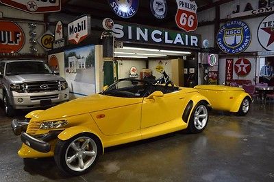 1999 Plymouth Prowler Roadster Prowler Yellow, Collector Condition, Matching Custom Trailer, A Blast To Drive!