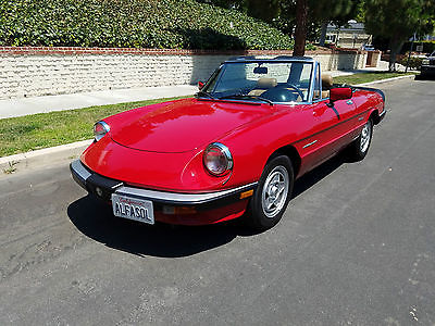 1988 Alfa Romeo Spider VELOCE 1988 ALFA-ROMEO SPIDER VELOCE*ABSOLUTELY SENSATIONAL PAMPERED SOUTHERN CA CAR*
