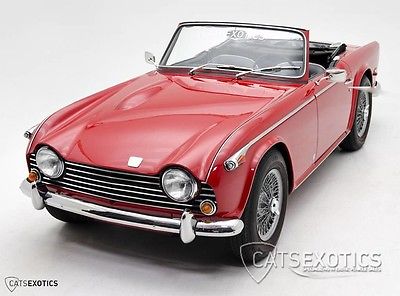1968 Triumph TR-5  Restored FI Fuel Injected Wire Wheels Left Hand Drive 1967 1969 TR5 Red