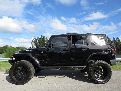 2008 Jeep Wrangler RUBICON RUBICON 4X4 FOUR DOOR LIFTED WITH LEATHER AND 35