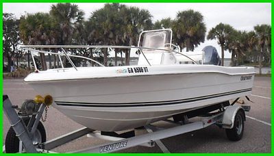 2008 Clearwater 1900 CC YAMAHA 115 4 Stroke Low Hours Like New Alum TRLR