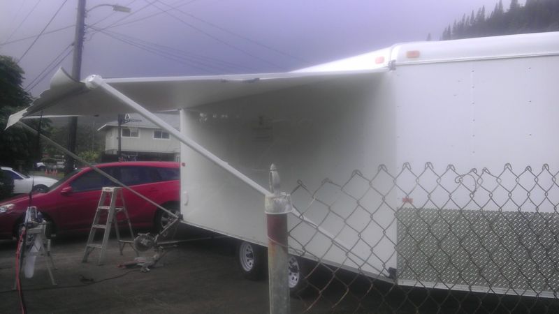 trailer with awning