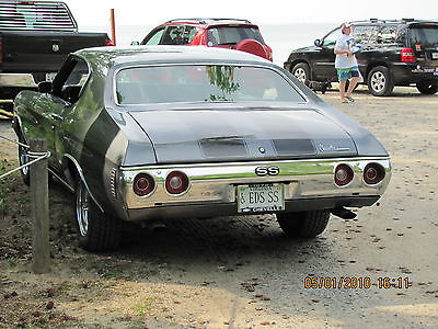 Chevrolet : Chevelle SS 1972 cevelle ss restored inside and out gray with ghost black ss stripe
