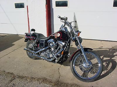 1993 Harley-Davidson Dyna  1993 HARLEY DAVIDSON DYNA WIDE GLIDE BLACK CUSTOM EAGLE SHARP HD NO RESERVE