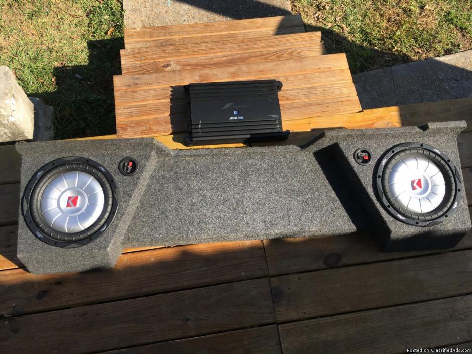 10 inch kicker speakers in pro box