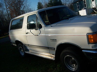 1988 Ford Bronco XLT 1988 FORD BRONCO 4X4 WHITE SUV GREAT DAILY DRIVER