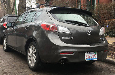 2013 Mazda Mazda3 4 door hatchback 2013 dark silver, Mazda3 hatchback w/manufacturer's roof rack. Great condition!