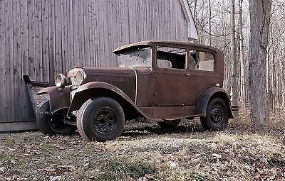 1931 Ford Model A  1931 Ford Model A Tudor sedan rat rod hot rod project car. Ratrod Hotrod