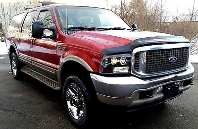 2001 Ford Excursion limited Gorgeous Ford Excursion Limited V10  20's DVD Halo Angel Eyes, Clean Title