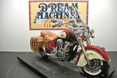 Indian Touring  2015 Indian Chief Vintage Indian Red / Ivory Cream *We Ship & Finance*
