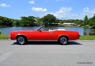 1973 Mercury Cougar XR7 1973 Mercury Cougar XR7 74,119 Miles Red Convertible 351 Automatic