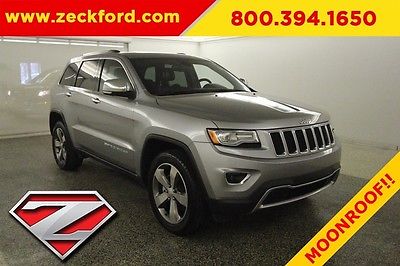2014 Jeep Grand Cherokee Limited 4X4 3.6L V6 Automatic 4WD Premium Leather Moonroof
