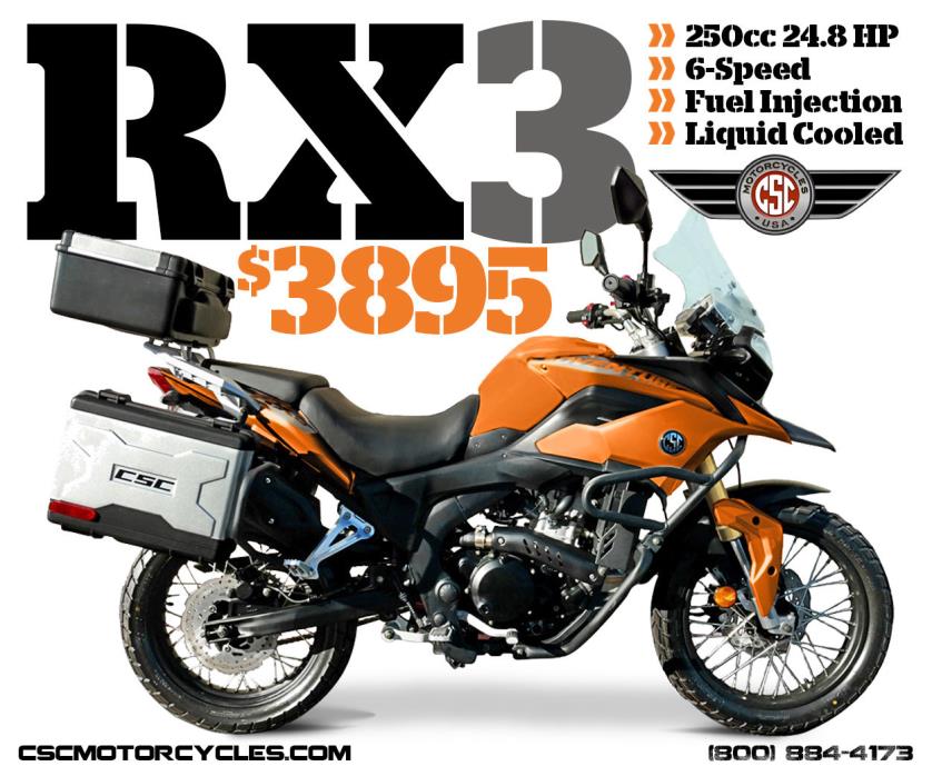 2016 Other Makes RX3  2016 csc rx 3 250 cc adventure motorcycle brand new orange