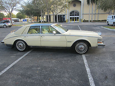 1983 Cadillac Seville  1983 CADILLAC SEVILLE CREEM PUFF SAME OWNER FOR 32 YEARS LOW MILES RARE FL CAR