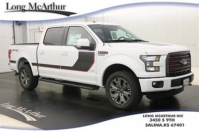 2016 Ford F-150 LARIAT 4X4 SUPERCREW NAV SUNROOF MSRP $57046 4WD 4 DOOR NAVIGATION MOONROOF LEATHER  REMOTE START REAR VIEW CAMERA
