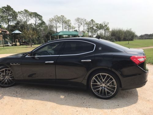 2017 Maserati Ghibli  2017 maserati ghibli black/black/less than 100 miles/LIKE NEW!!!