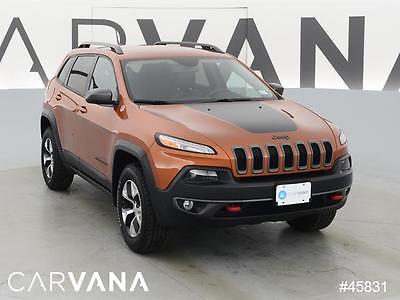 2015 Jeep Cherokee Cherokee Trailhawk Orange 2015 Cherokee with 15179 Miles for sale at Carvana
