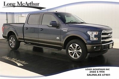 2017 Ford F-150 KING RANCH 4X4 SUPERCREW VOICE-NAV MSRP $58579 4WD 4 DOOR FX4 OFF-ROAD NAVIGATION LEATHER SEATS REMOTE START REVERSE SENSING