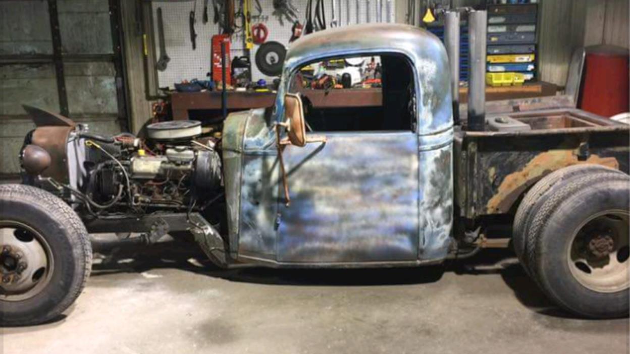 1936 Chevrolet Other Pickups  1936 Chevy Rat Rod - Hand built frame - Dually - 460 engine - Automatic - Stacks