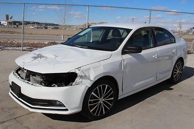 2016 Volkswagen Jetta 1.8T Sport 2016 Volkswagen Jetta 1.8T Sport Damaged Salvage Only 4K Miles Perfect Project!