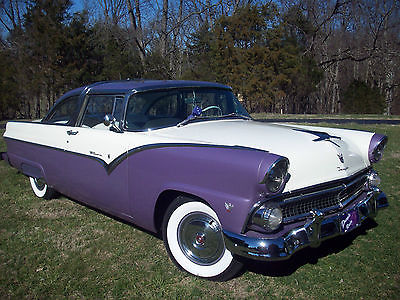 1955 Ford Crown Victoria Two Door Coupe 1955 Ford Crown Victoria Beautifully Restored - Lavender and Vanilla