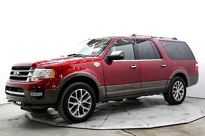 2015 Ford Expedition  EL King Ranch 4X4 Pwr 3rd Row Nav Lthr Htd/AC Seats Pwr Moonroof & Boards Save
